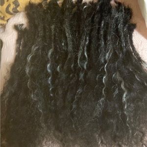 Partial human hair locs